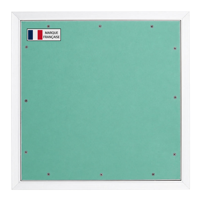 Trappe de Visite 200x200 mm en Aluminium – Plaque de Plâtre BA13 Hydrofuge 12,5 mm – Joint en Feutre Anti-Poussière – Porte Amovible – Panneau d’Accès Mur et Plafond – Fermeture par Pression