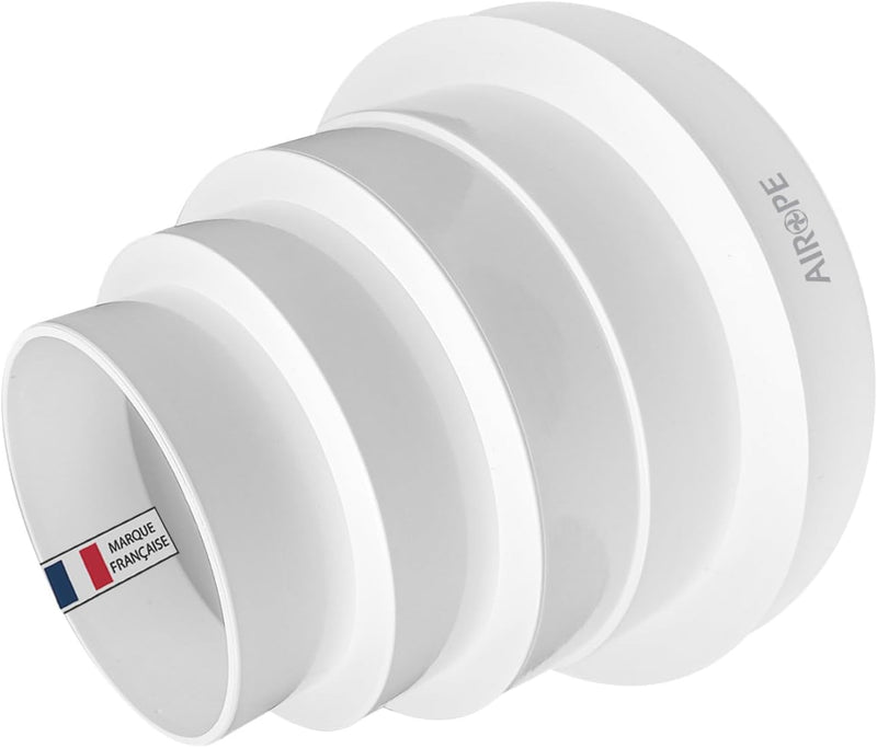 Universal Reducer Connector Diameter 80-150 mm, Adjustable for Hose in Ventilation Systems; Air Conditioner, Hose etc. Simply cut the reducer to the diameter you need.