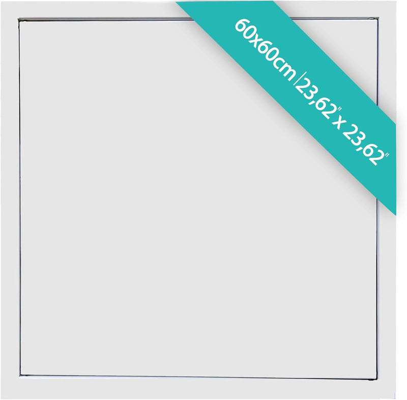 600 x 600 mm Steel Door with Magnetic Closure, Side Opening Left/Right, Access Panels for Water Meter, Ceiling, Bathtub, Fuse Boxes, Wire Hiding, Hoses