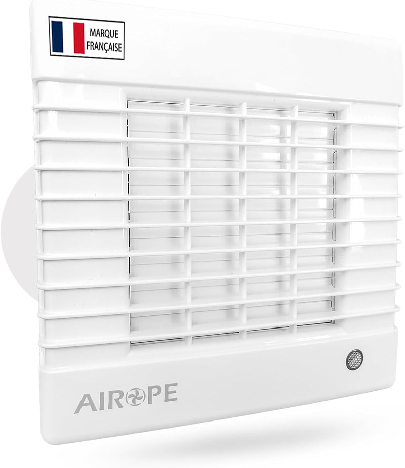 AS-100 mm Fan, Extractor, Automatic Shutter, VMC, for Bathroom, Kitchen, Toilet, Office, Silent, Low Consumption, Elegant Profile, 5 Year Warranty