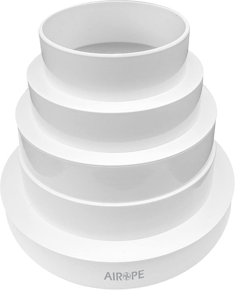Universal Reducer Connector Diameter 80-150 mm, Adjustable for Hose in Ventilation Systems; Air Conditioner, Hose etc. Simply cut the reducer to the diameter you need.