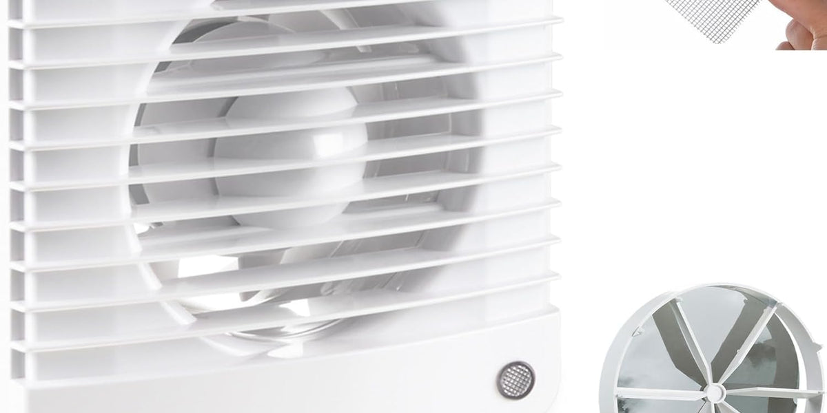 AIROPE-SILENTA-100 mm Ventilateur,Extracteur d'Air,VMC avec Clapet Anti