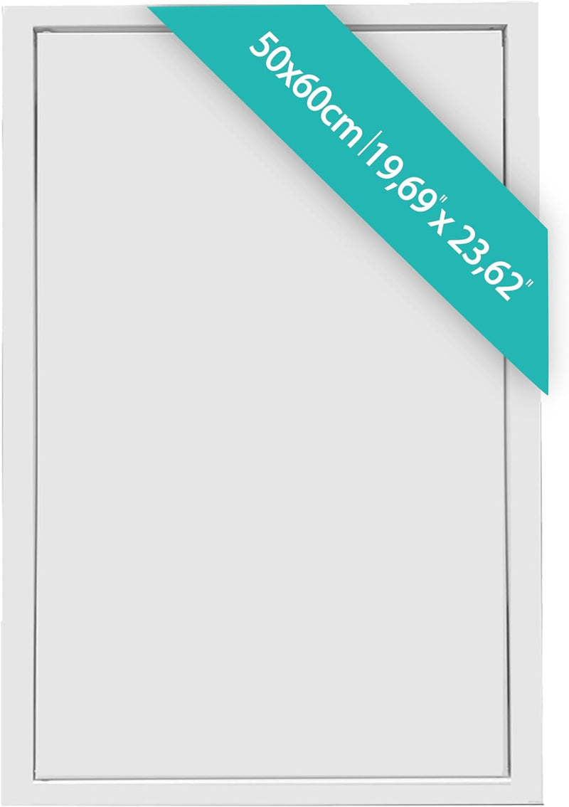 500 x 600 mm Steel Door with Magnetic Closure, Side Opening Left/Right, Access Panels for Water Meter, Ceiling, Bathtub, Fuse Boxes, Conceal Wires, Hoses