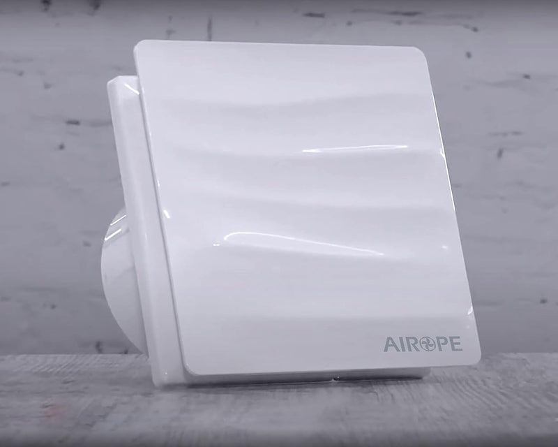 100 mm Air Extractor Fan with Non-Return Valve, 92 m3/h, VMC, Modern Design and Aesthetic Appearance for Bathroom, Kitchen, Office, Toilet, Silent, 5 Year Warranty