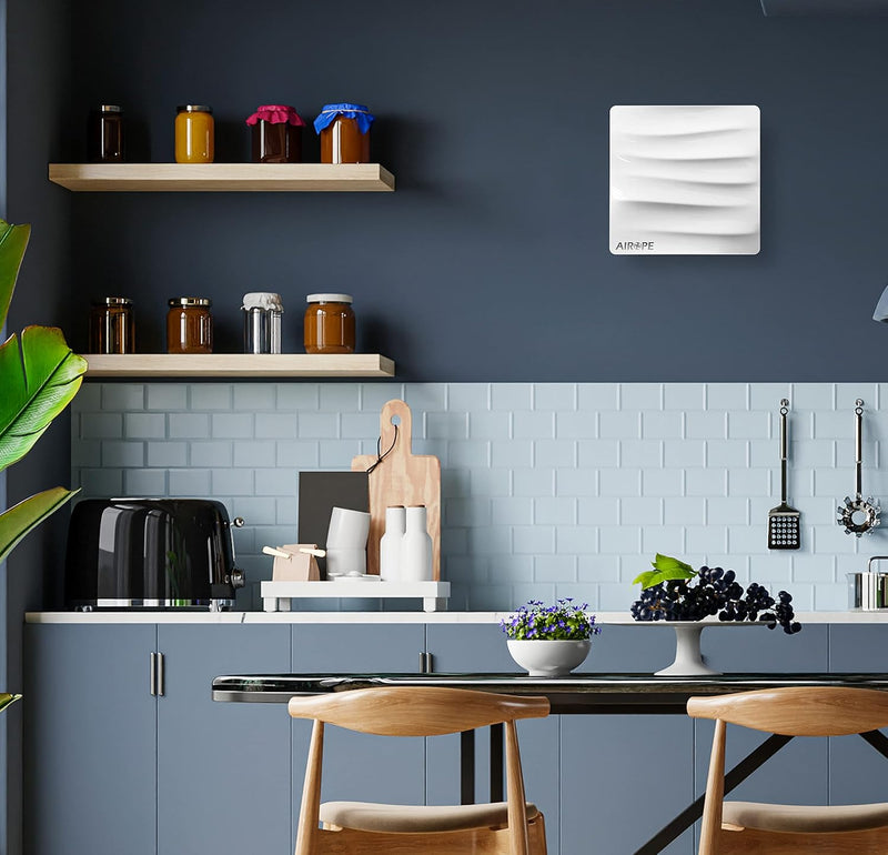 100 mm Air Extractor Fan with Non-Return Valve, 92 m3/h, VMC, Modern Design and Aesthetic Appearance for Bathroom, Kitchen, Office, Toilet, Silent, 5 Year Warranty