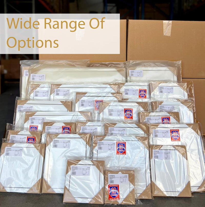 100 x 200 cm ABS Plastic Adjustable Access Panels, Side Opening Left/Right, Ideal for Water Meter, Ceiling, Bathtub, Fuse Boxes, Conceals Wires and Pipes