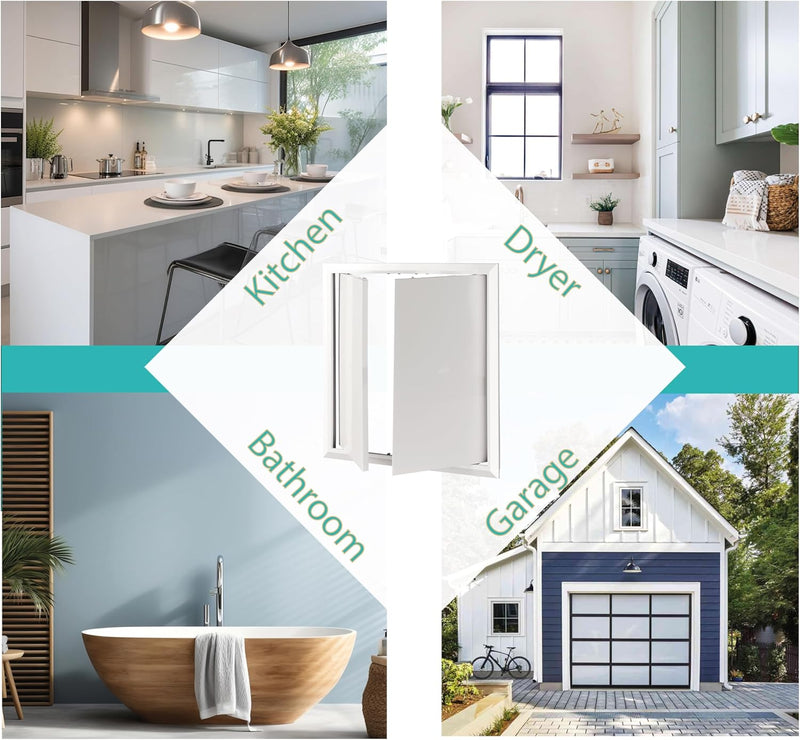 300 x 300 mm ABS Plastic Double Opening Doors Access Panels for Water Meter Ceiling Bath Fuse Boxes Wire Cover