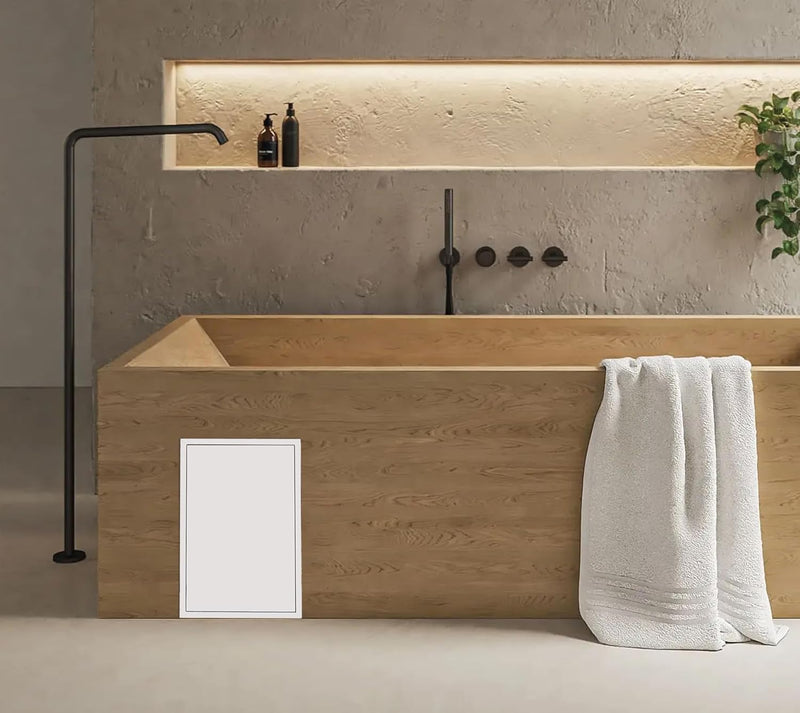 300 x 600 mm Steel Door with Magnetic Closure, Side Opening Left/Right, Access Panels for Water Meter, Ceiling, Bathtub, Fuse Boxes, Conceal Wires, Hoses