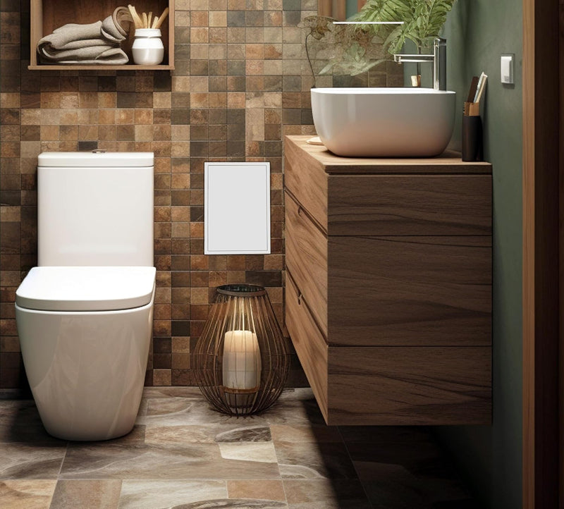 250 x 400 mm Steel Door with Magnetic Closure, Side Opening Left/Right, Access Panels for Water Meter, Ceiling, Bathtub, Fuse Boxes, Conceals Wires, Pipes